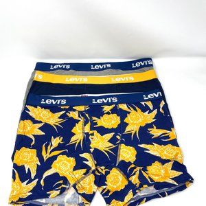 🌿Sale🌿 3-pack Levi's Men's Size S L Boxer Brief Cotton Navy Blue 37453 0593